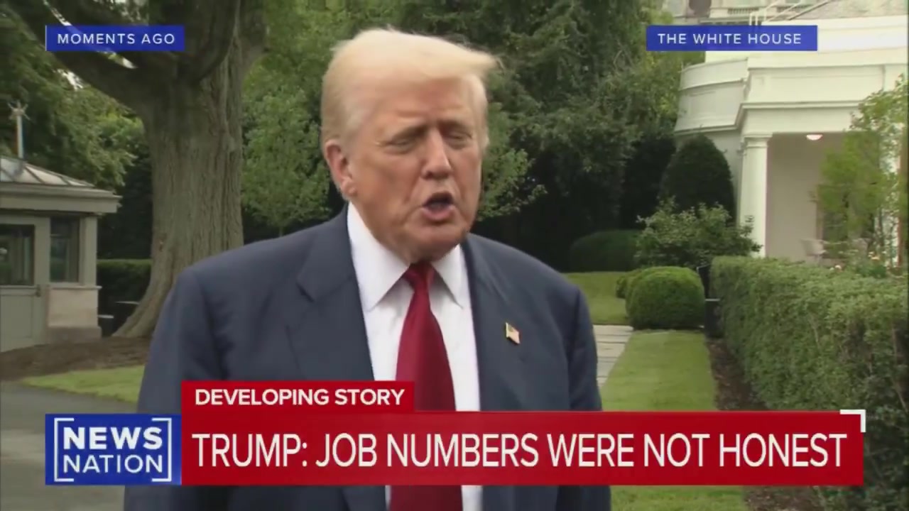 [Video] Trump Fires Labor Statistics Chief, Citing Concerns Over Accuracy of Employment Data