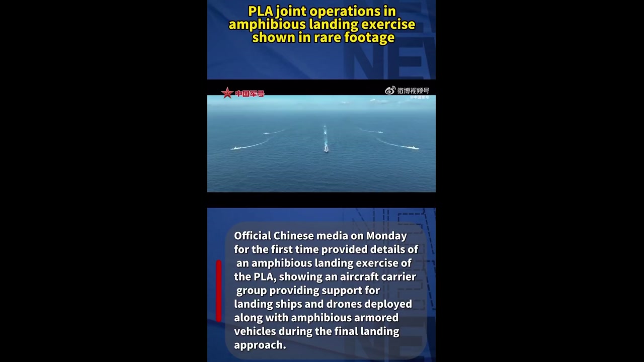 [Video] China's PLA Launches Massive Live-Fire Amphibious Exercise, Demonstrating Joint Military Might