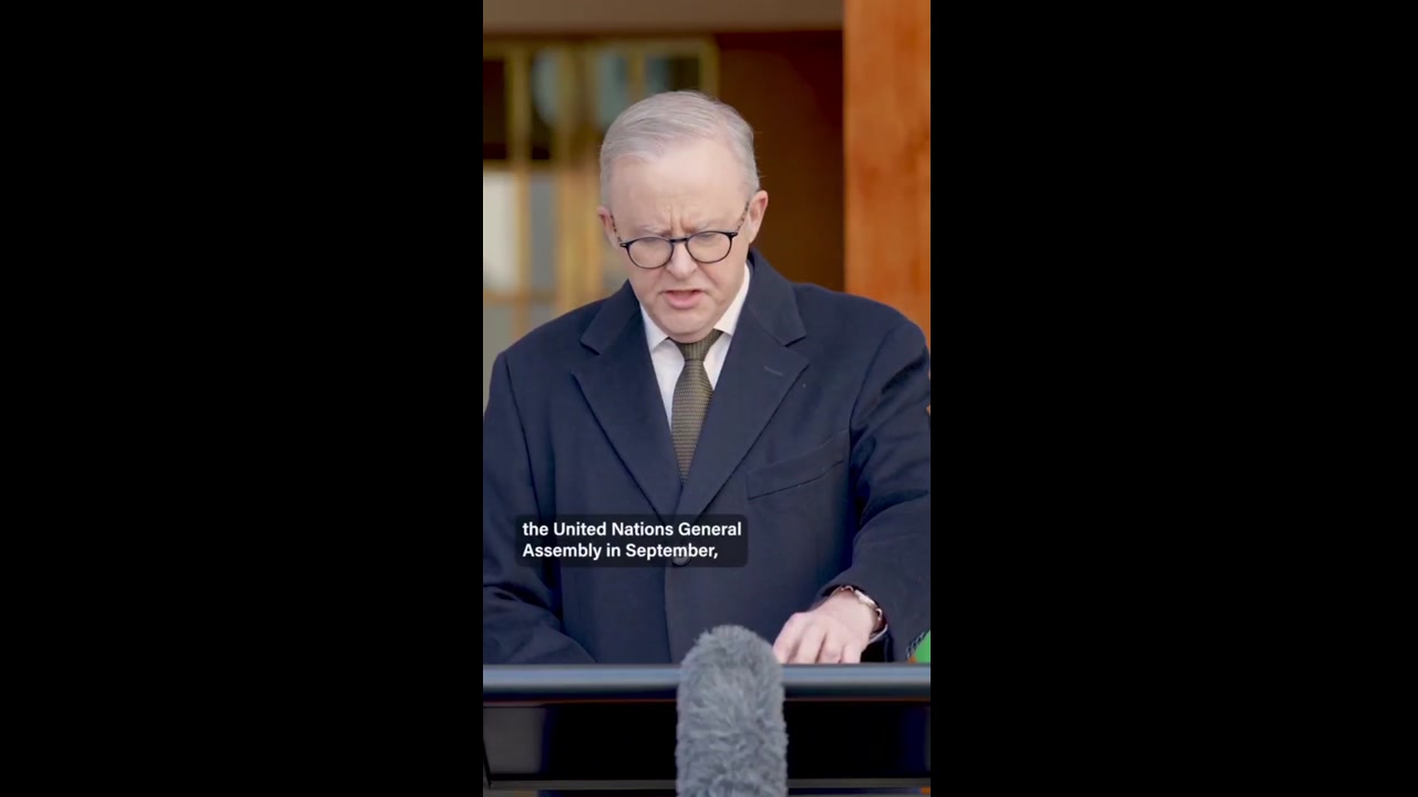 [Video] Australia to Officially Recognize Palestinian State in September, PM Albanese Announces