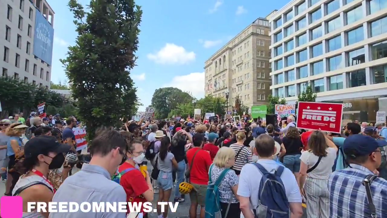 [Video] Protests Erupt in D.C. as Residents Rally Against Trump's Crime Initiative
