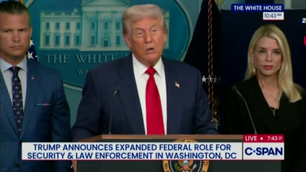 [Video] Trump Warns of Nationwide Crime Emergencies as D.C. Declares State of Crisis