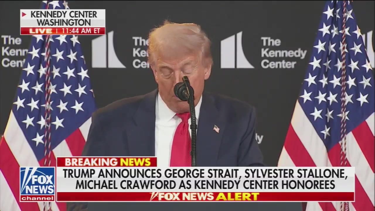 [Video] President Trump Honors George Strait, Sylvester Stallone, and Michael Crawford at Kennedy Center Gala
