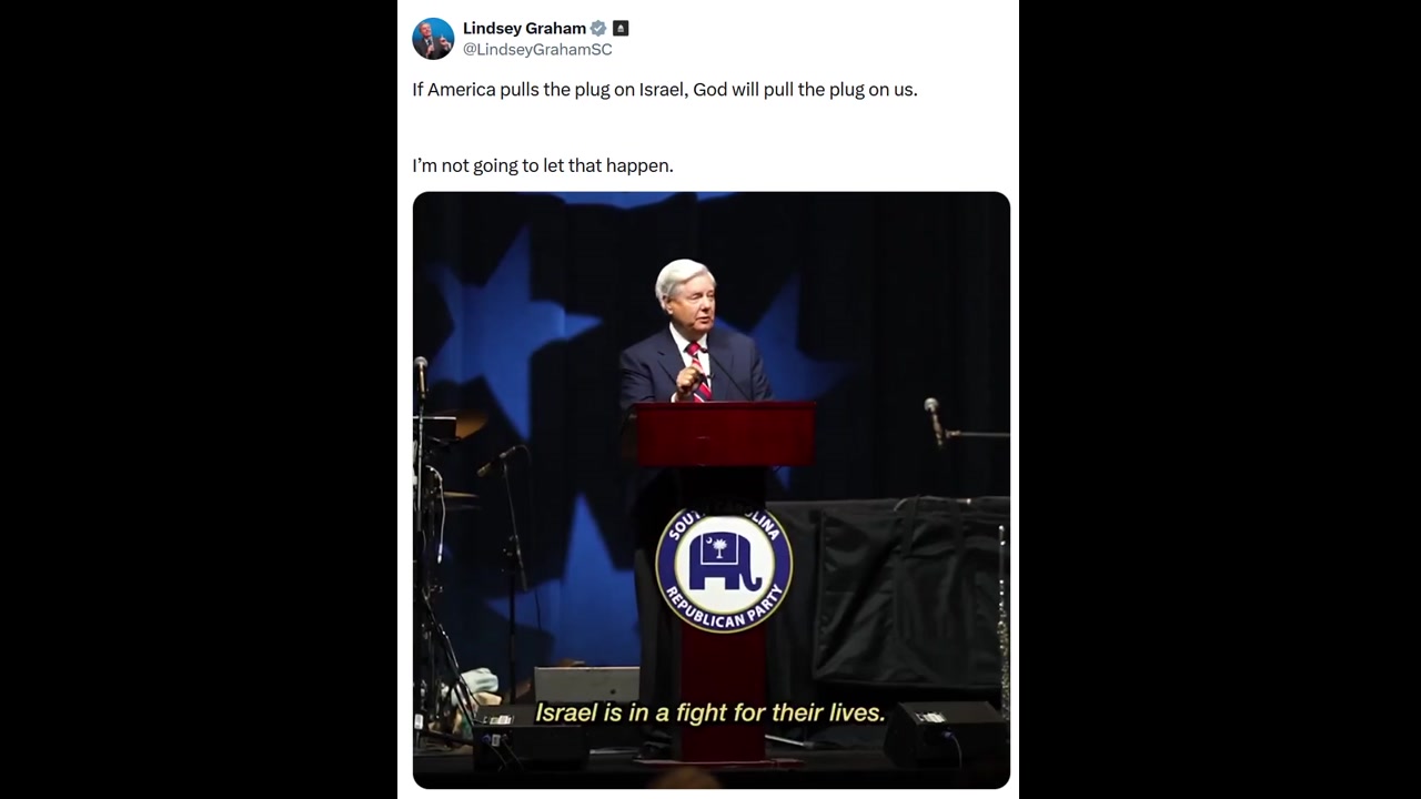 [Video] Lindsey Graham: Cutting Support for Israel Risks Divine Consequences for America