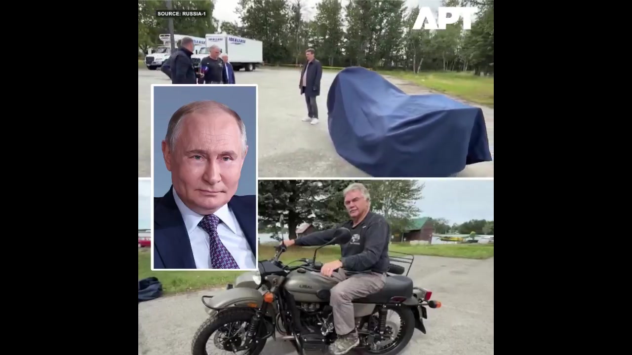 [Video] Breaking: Putin Gifts Ural Motorcycle to Alaskan Amid Sanction Struggles