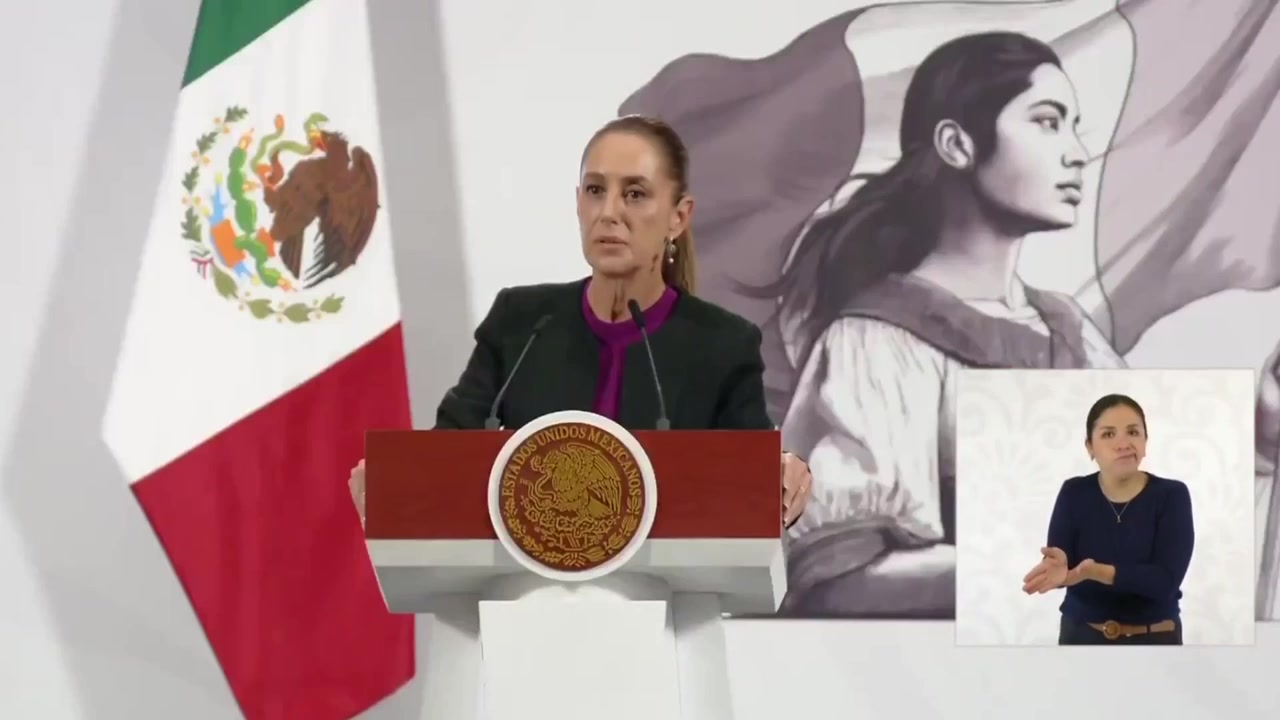 [Video] Breaking: Mexico's Sheinbaum Demands End to US Navy Intervention