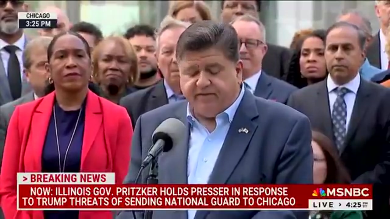 [Video] Illinois Governor Pritzker Condemns Trump's National Guard Plan