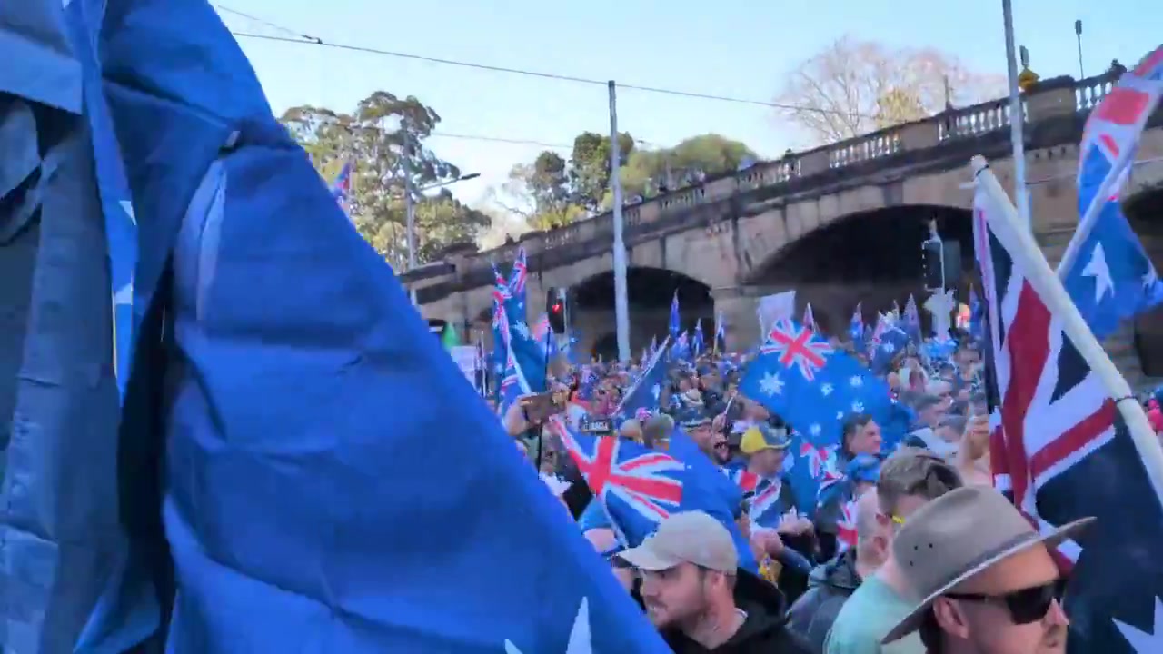 [Video] Thousands Rally Across Australia Against Immigration Policy Today