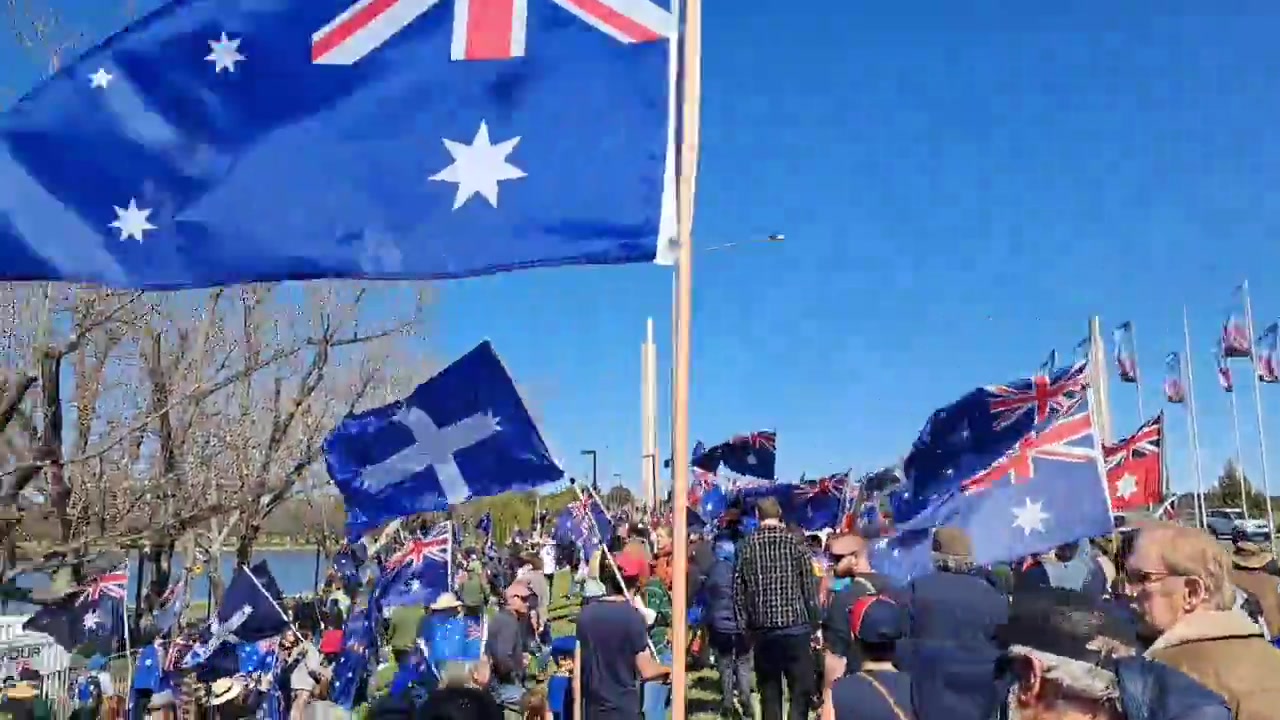[Video] Canberra Sees Hundreds Rally Against Immigration Policies Today