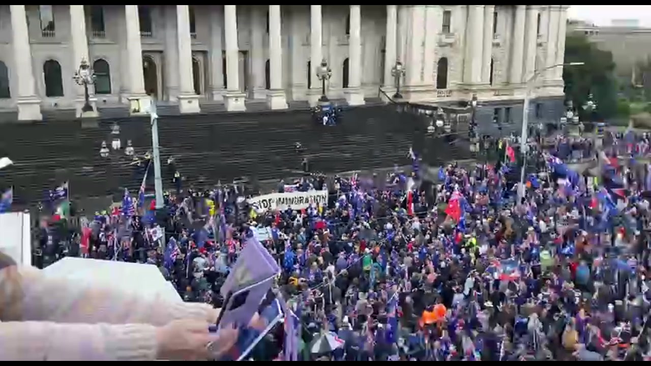 [Video] Melbourne March for Australia Surges Past 50,000 Participants
