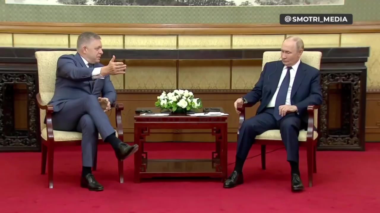 [Video] Slovak PM Fico Meets Putin in Beijing, Discusses Key Alliances