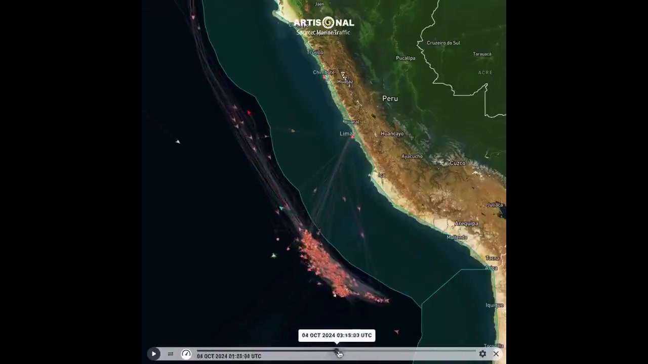 [Video] Chinese Fishing Vessels Flood Peruvian Waters, Threatening Squid Stocks