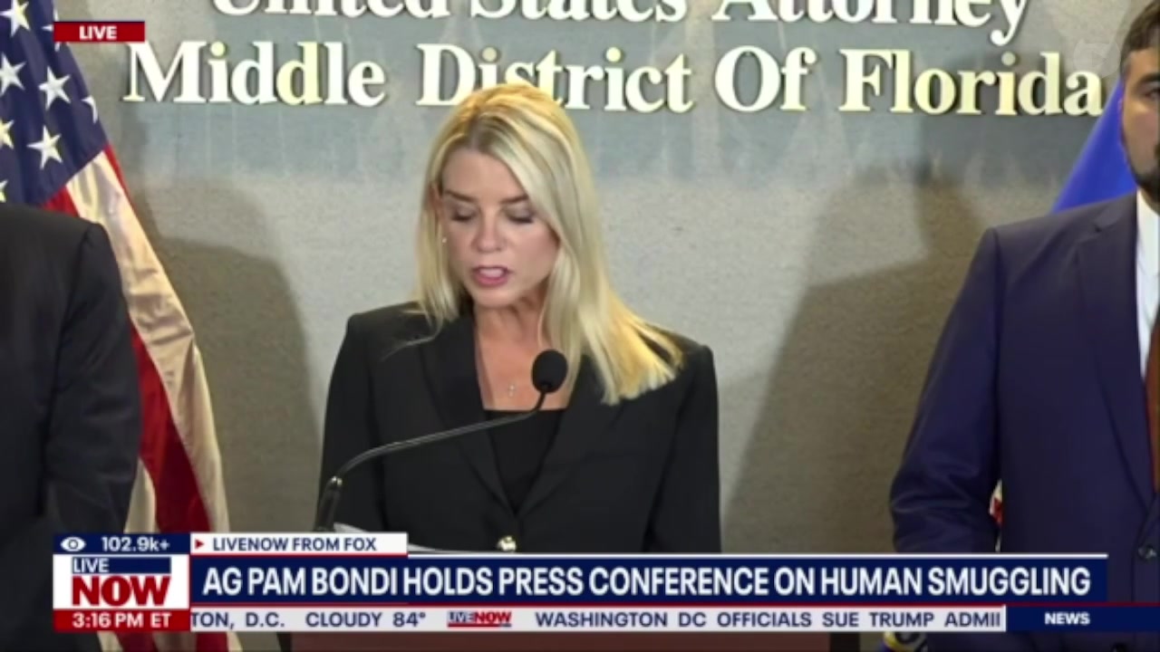 [Video] Pam Bondi Vows Tough Action Against Human Smuggling in 2025