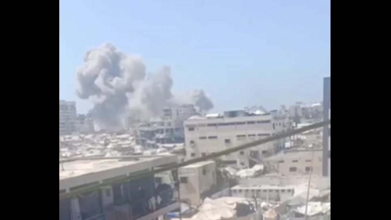 [Video] Israeli Airstrikes Hit Mushtaha Tower in Gaza, Heightening Tensions
