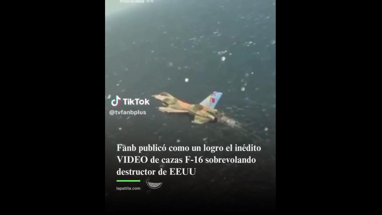 [Video] Venezuelan F-16 Captured on Video Flying Over Its Own Destroyer