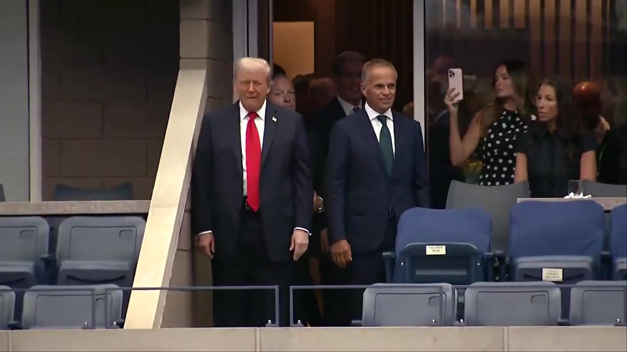 [Video] President Trump Makes History, Attends First Men's Final in a Decade