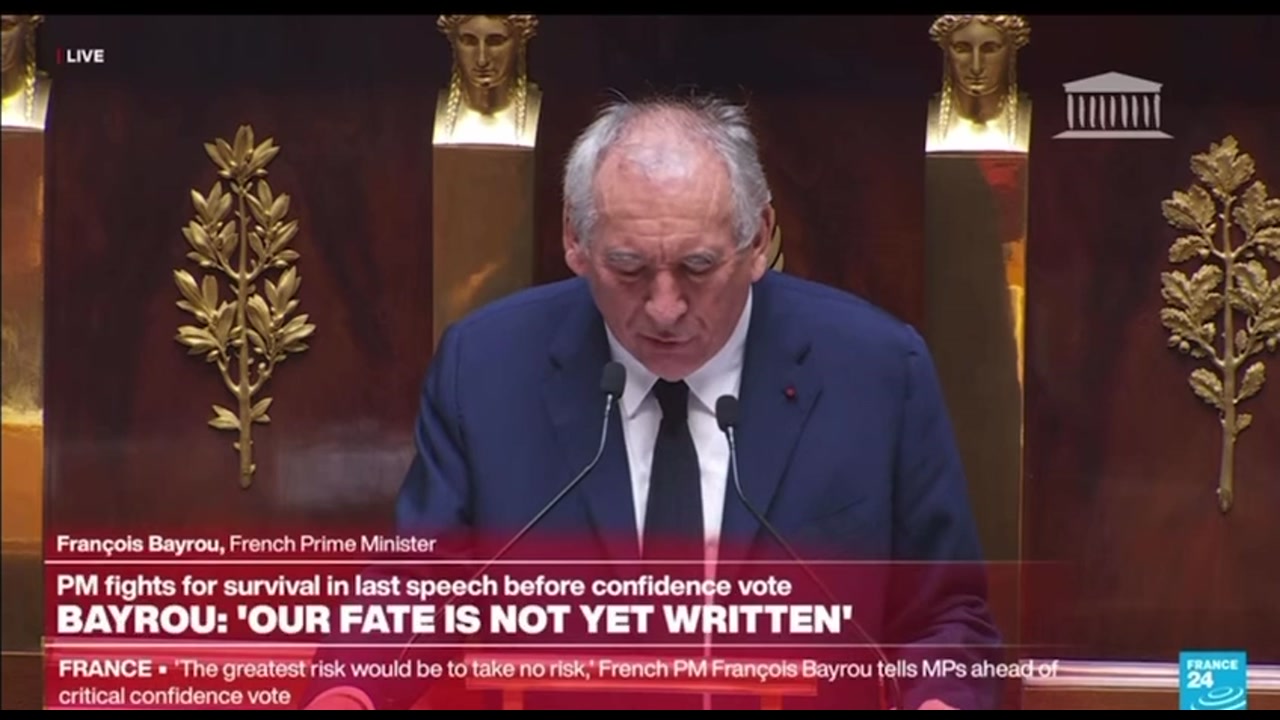 [Video] French PM Calls for Fairer Democracy Ahead of Confidence Vote