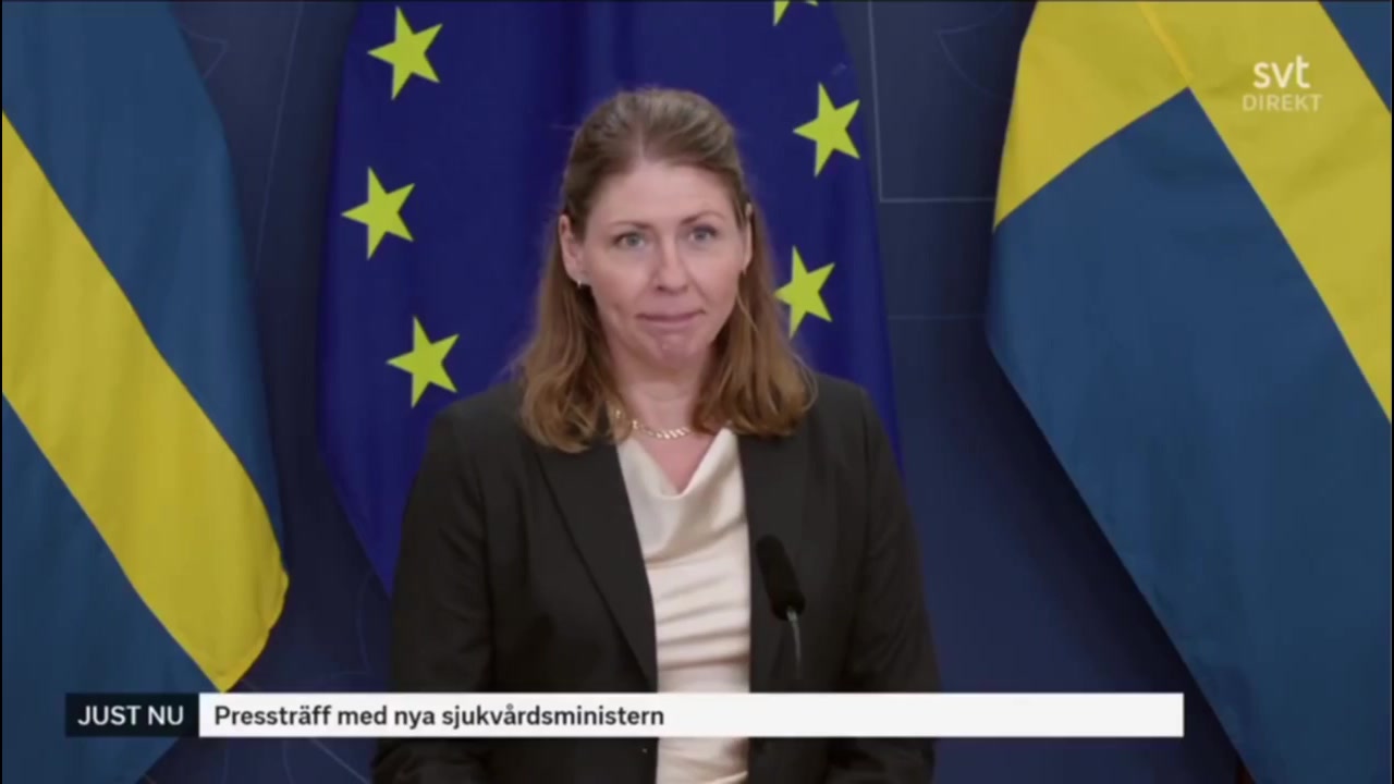 [Video] Swedish Health Minister Lann Collapses During Live Press Conference
