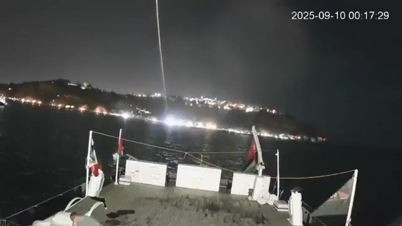 [Video] Drone Strike Targets Gaza Flotilla Vessel in Tunisian Port