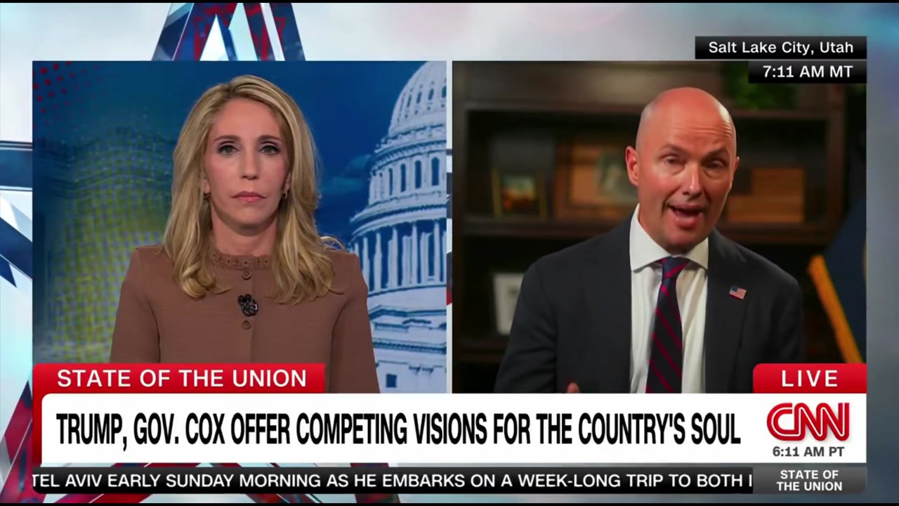 [Video] Utah Gov. Spencer Cox links Charlie Kirk's death to inflammatory remarks