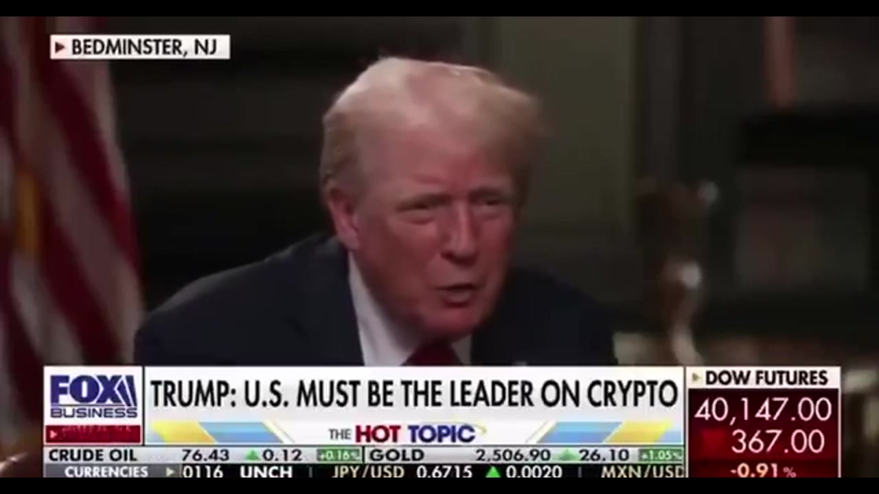 [Video] Trump suggests using cryptocurrency to pay off national debt