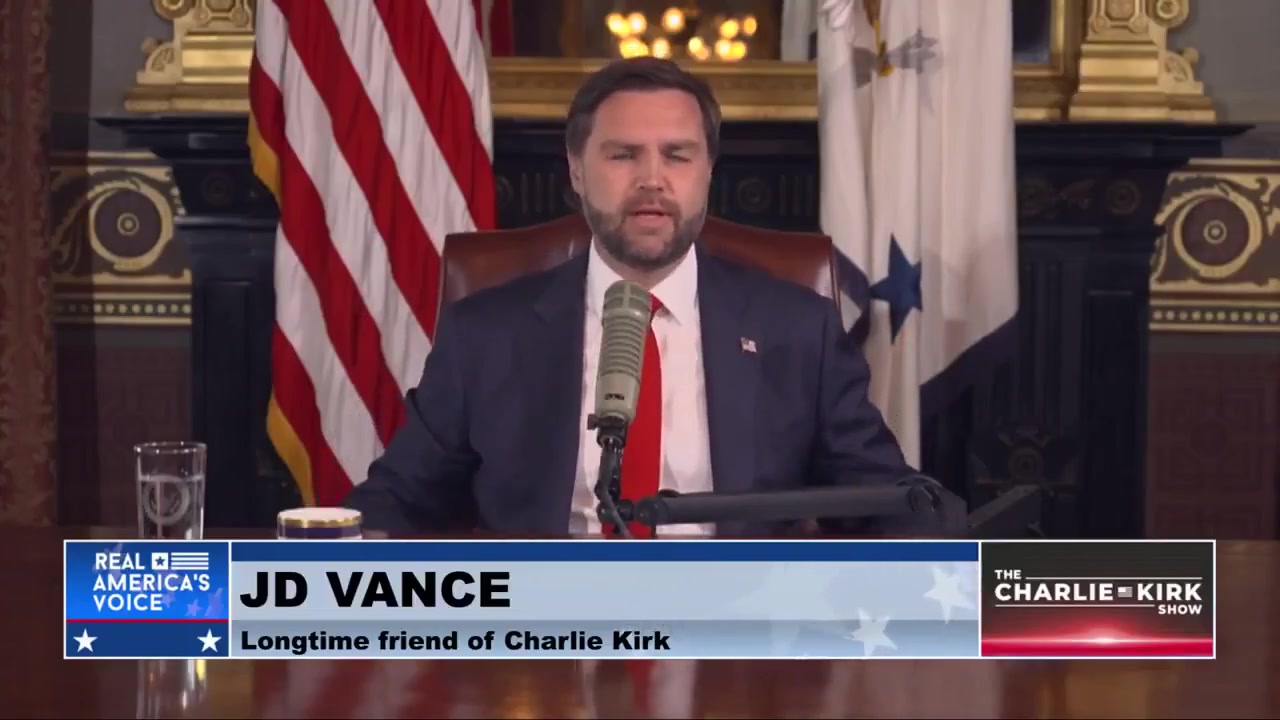 [Video] US Vice President JD Vance hosts Charlie Kirk show, credits his support