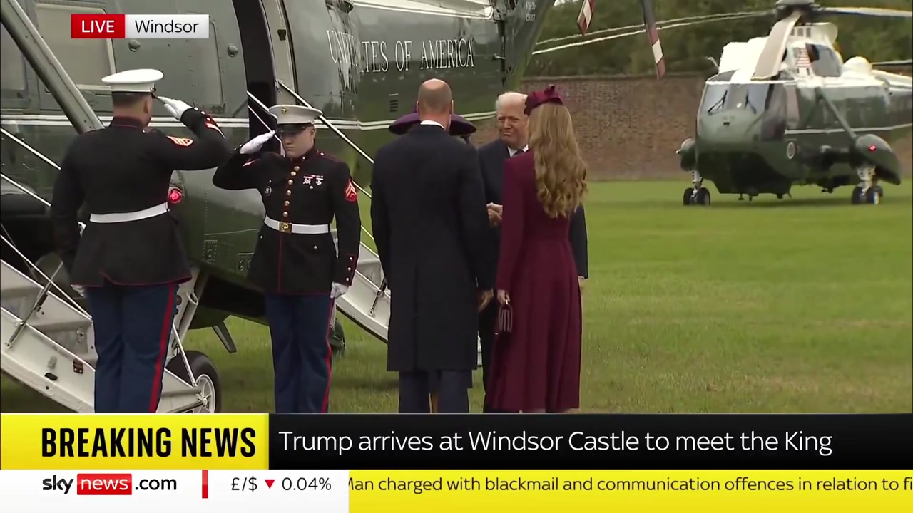[Video] Trump arrives at Windsor Castle for second state visit to UK