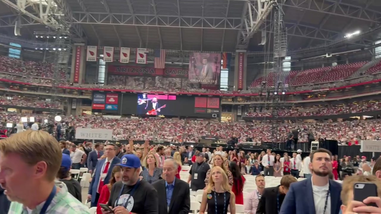 [Video] Charlie Kirk memorial service to be held at State Farm Stadium in Arizona