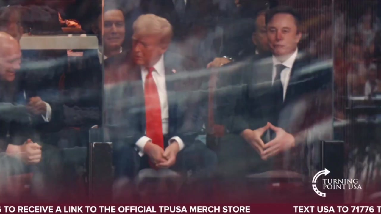 [Video] Donald Trump and Elon Musk seen together at Charlie Kirk memorial in Arizona