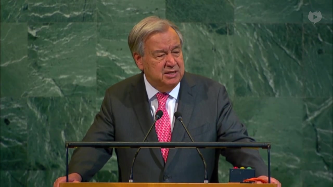 [Video] UN Secretary Antonio Guterres warns of climate chaos and multipolar world
