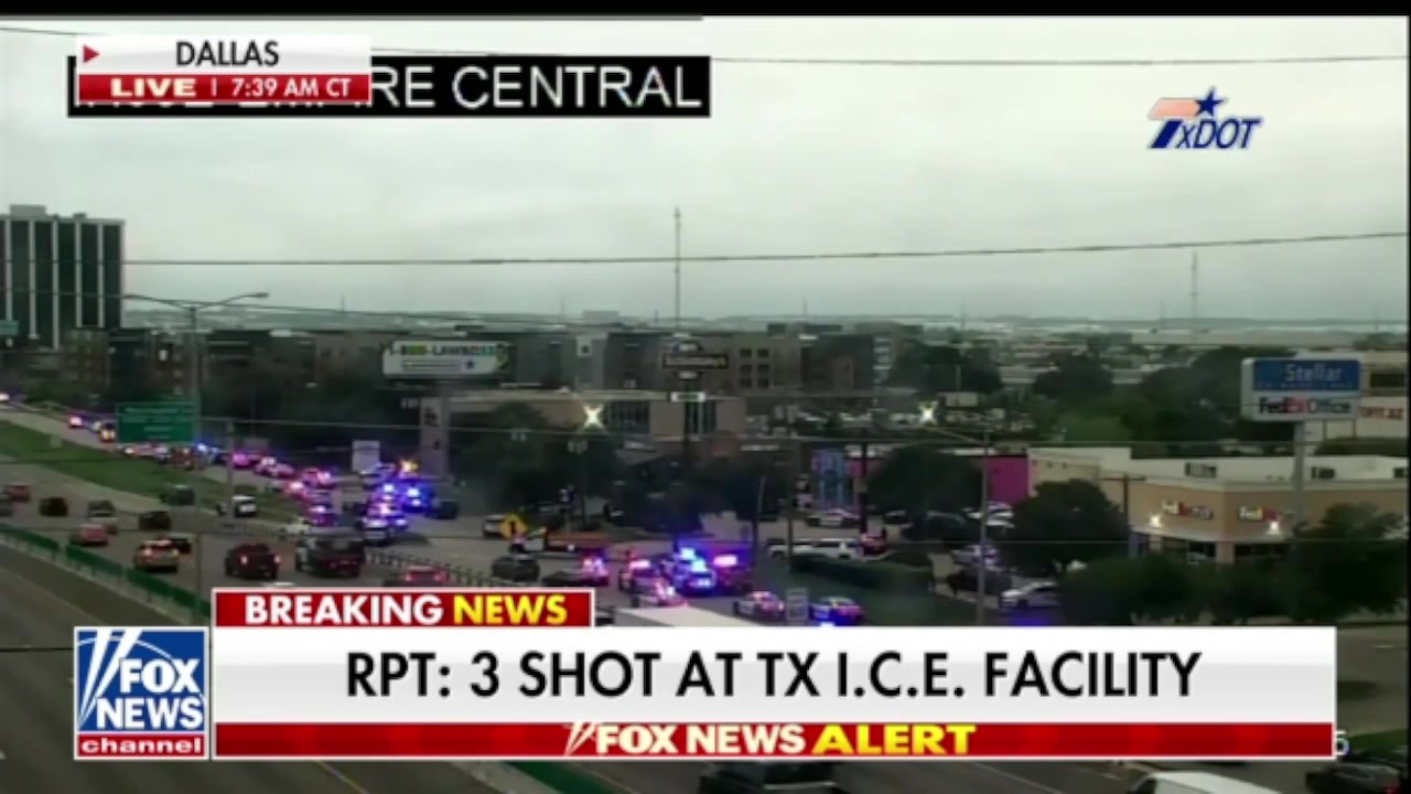 [Video] Three shot at ICE facility in Dallas; shooter found dead on nearby roof