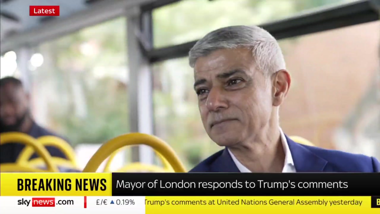 [Video] London Mayor Sadiq Khan accuses President Trump of racism and sexism