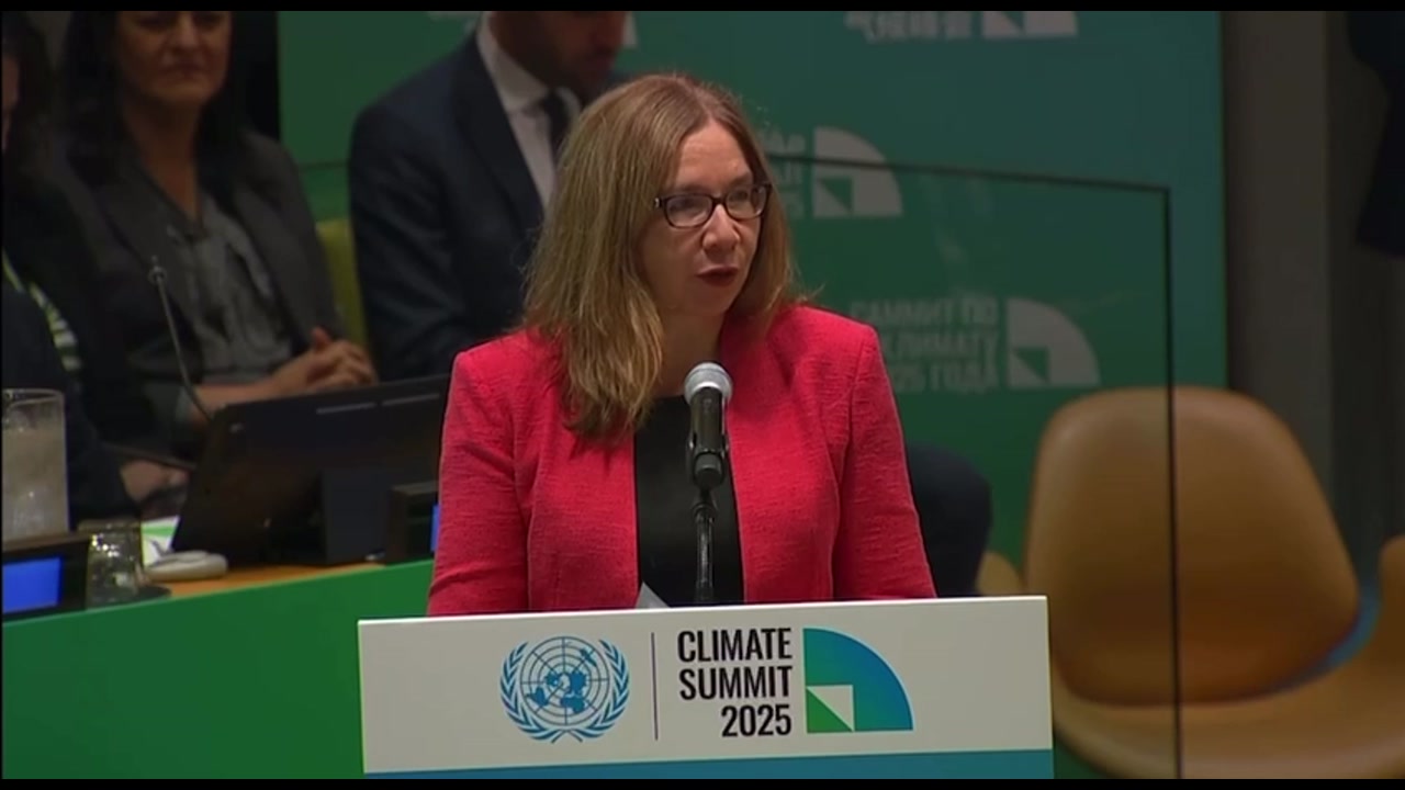 [Video] Prof. Hayhoe opens UN Climate Summit, emphasizes climate change is real