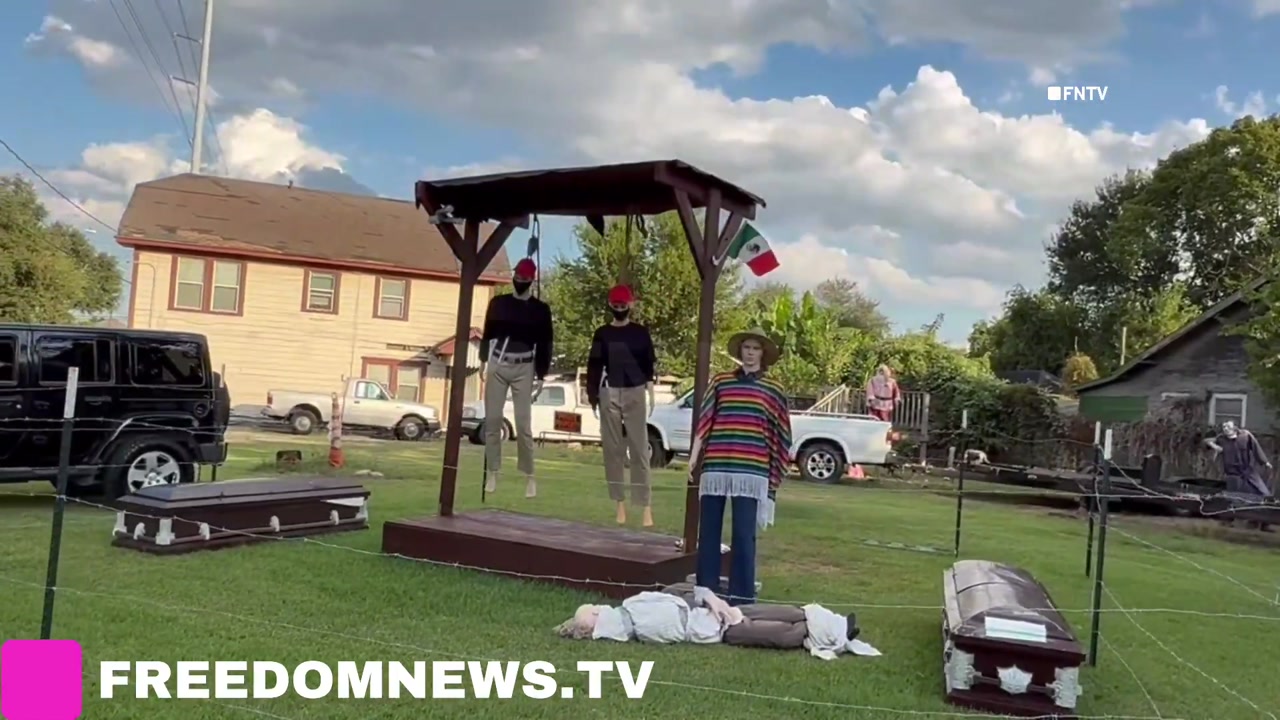 [Video] Controversial Halloween display in Houston's 2nd Ward features mannequins