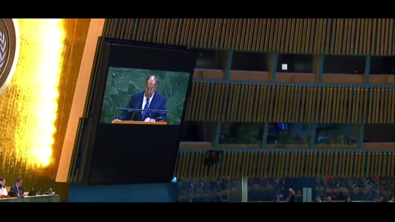[Video] Russian Foreign Minister Lavrov claims coup attempt against UN resolution on Palestinian state