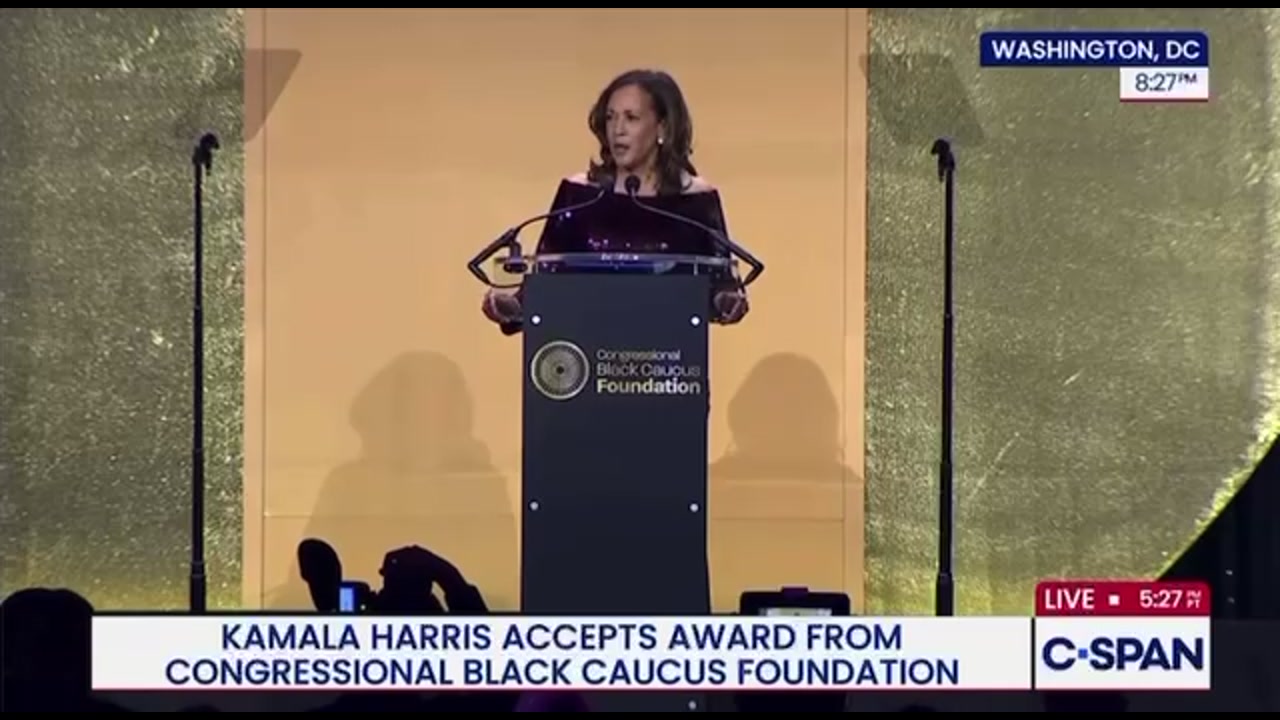 [Video] Kamala Harris criticizes president for enriching himself and the wealthy