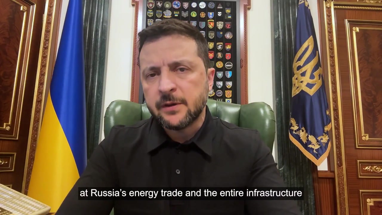 [Video] Zelensky claims Russia uses oil tankers to launch drones in Europe