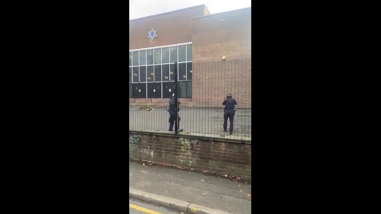 [Video] Multiple people stabbed at synagogue in Manchester; attacker shot dead