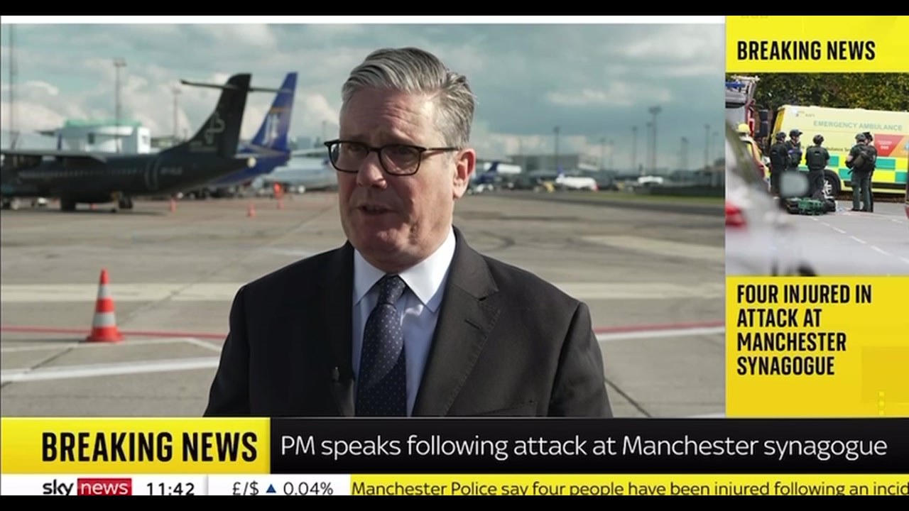 [Video] Starmer returns to UK to chair emergency COBRA meeting, police deployed