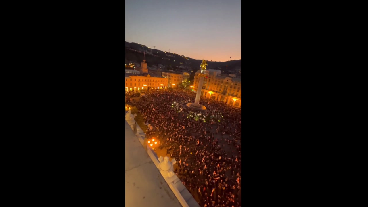 [Video] Protesters breach Georgian Presidential Palace amid election fraud protests