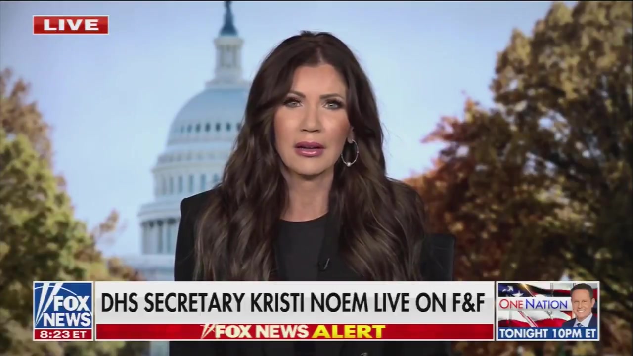 [Video] DHS Secretary Kristi Noem warns of increasing I.C.E attacks and bounties on officers