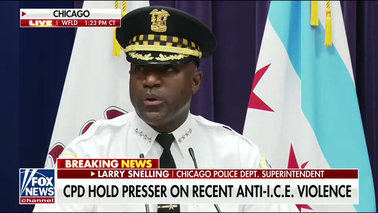 [Video] Chicago Police Chief Larry Snelling will not arrest federal agents