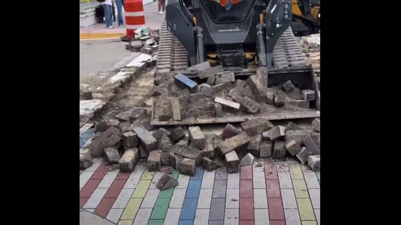 [Video] Florida DOT tears up LGBTQ crosswalk in Miami Beach