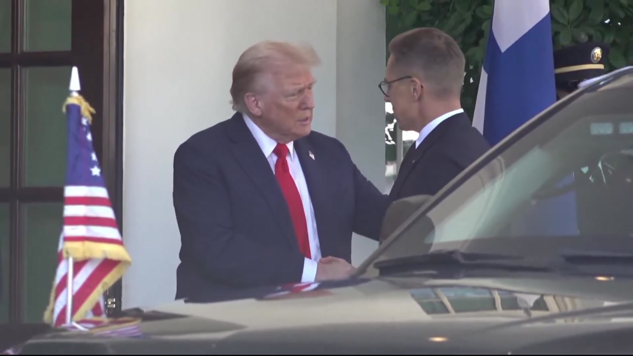 [Video] US President Donald Trump welcomes Finnish President Alexander Stubb