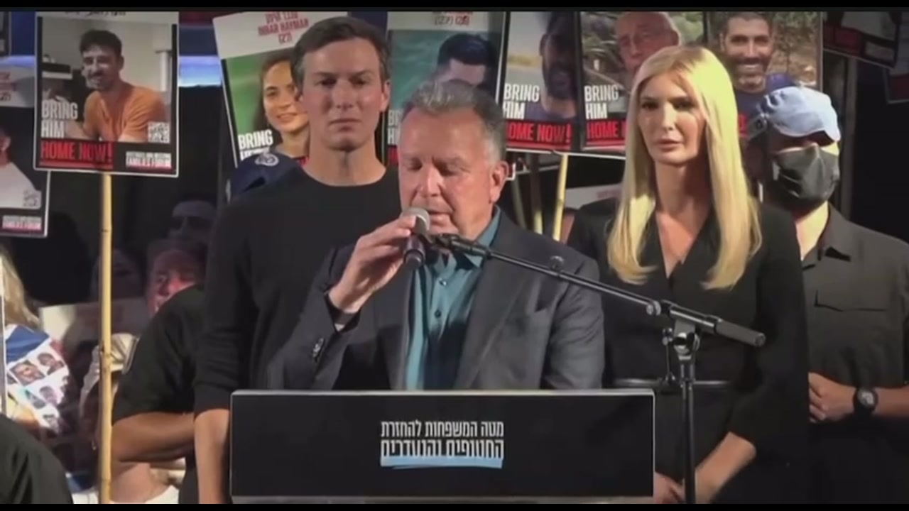 [Video] Trump envoy Witkoff speaks in Tel Aviv; crowd cheers for Trump