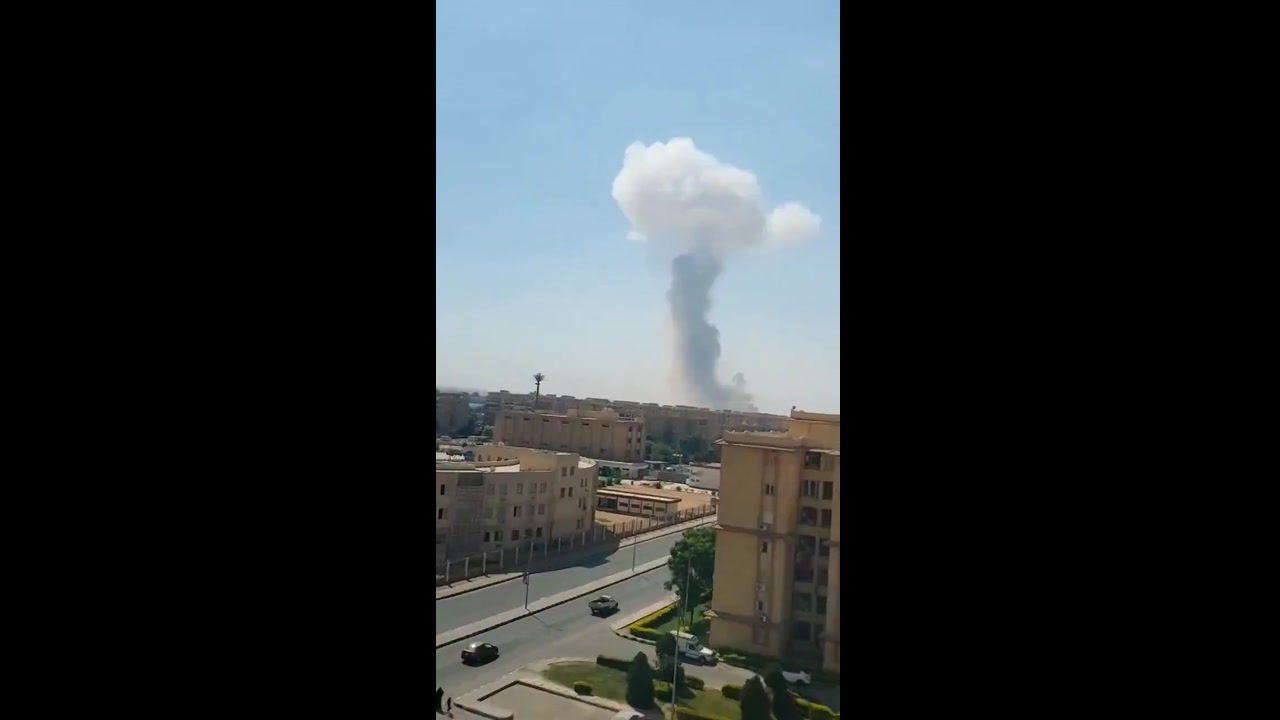 [Video] Large explosion at military base in Cairo, officials say not an attack