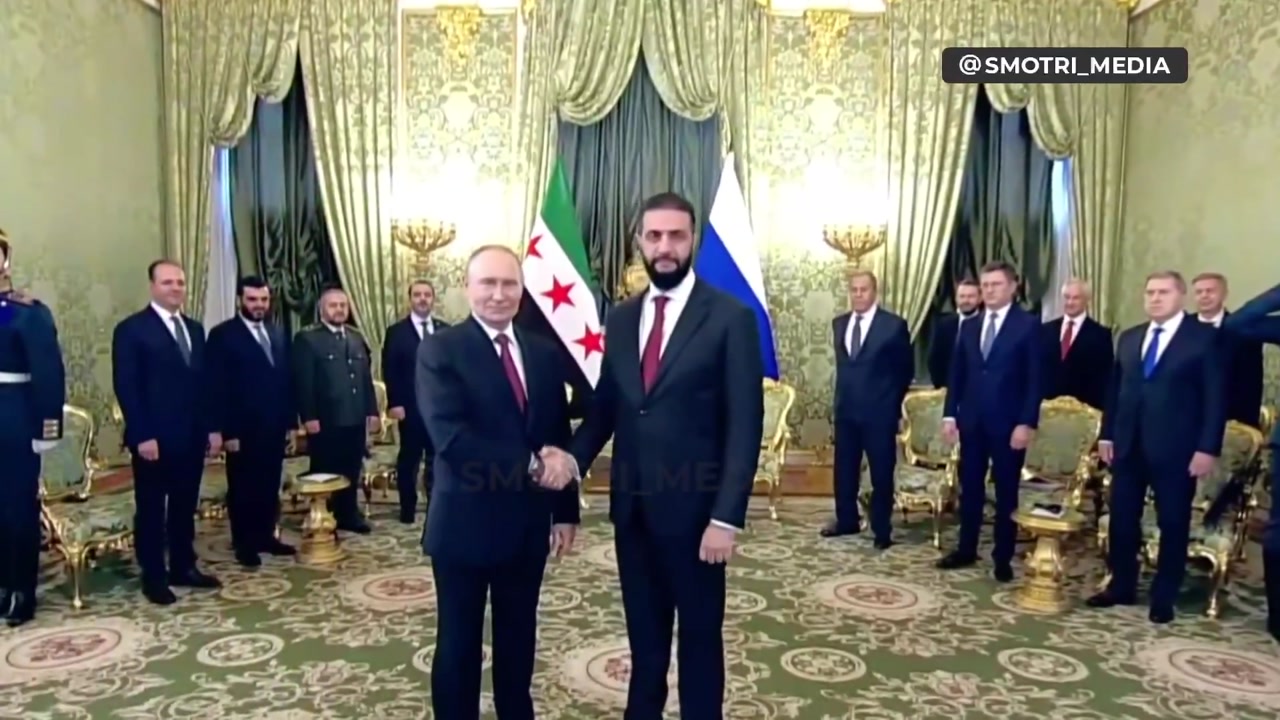 [Video] Syrian Interim President Ahmed al-Sharaa meets with Putin in Moscow