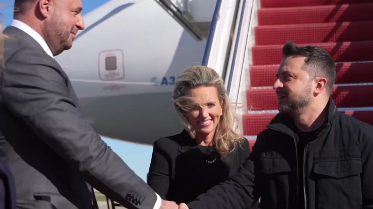 [Video] Ukrainian President Volodymyr Zelensky arrives in the US to meet Trump