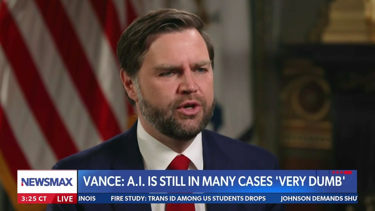 [Video] US Vice-president JD Vance calls Artificial Intelligence 'very dumb'