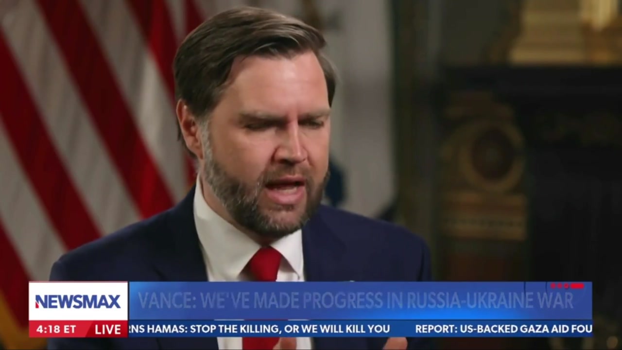 [Video] US Vice-president JD Vance says Russia and Ukraine not ready for deal