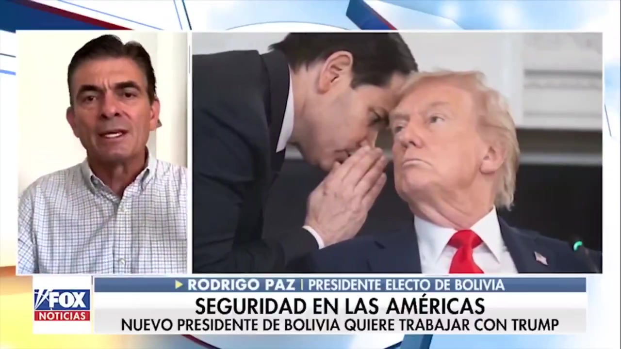 [Video] Bolivia's president-elect Rodrigo Paz restores diplomatic relations with US